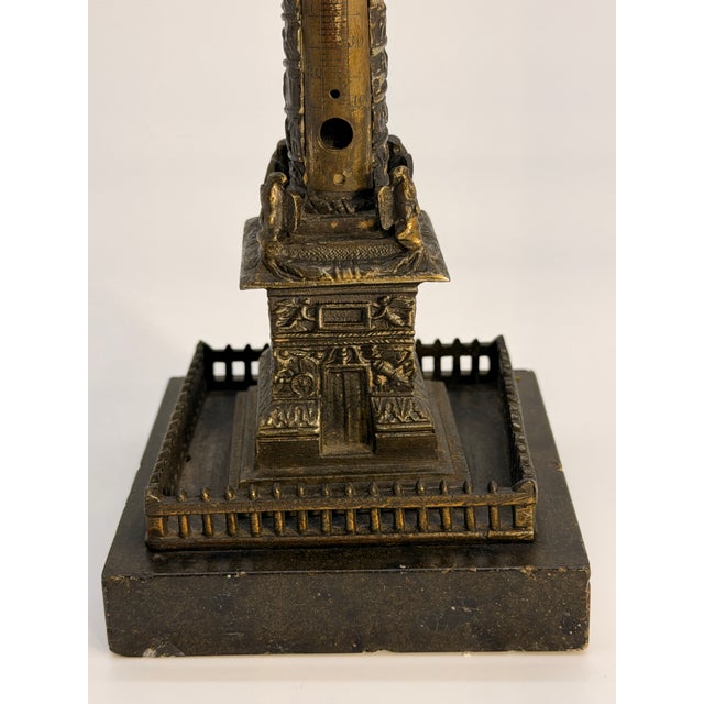 Antique French Grand Tour Bronze Model of the Vendome Column For Sale - Image 4 of 8