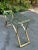 Boho Chic 1980s Brass and Glass Sofa Table For Sale - Image 3 of 12
