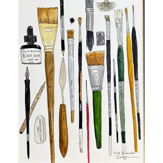 Watercolor Painting Giclee Fine Art Print ‘Old Friends’ For Sale - Image 10 of 12