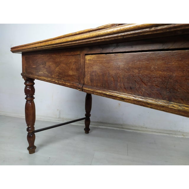 Tan Oak Work Table For Sale - Image 15 of 18
