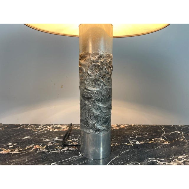 Brutalist Aluminium Table Lamp by Willy Luyckx for Aluclair, Belgium, 1960s For Sale - Image 6 of 10