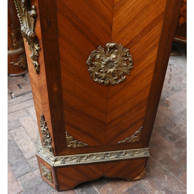 Napoleon III Kingwood Cabinet with Sevres Plaques Chest, 1860 For Sale - Image 13 of 18