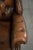 Brown Vintage English Cowhide Chesterfield Wing Armchair For Sale - Image 8 of 13