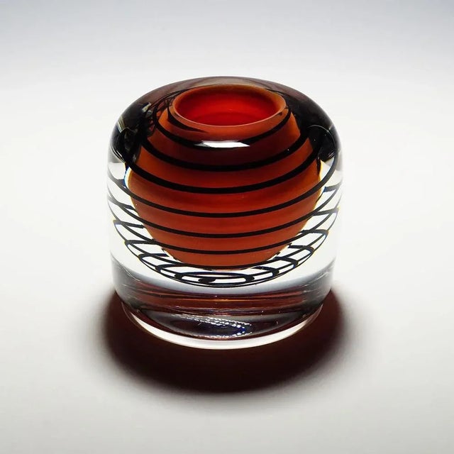 Orrefors Large Expo Vase attributed to Olle Alberius for Orrefors, Sweden, 1973 For Sale - Image 4 of 9