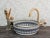 Contemporary Ceramic Sink for Bathroom Brass Rim Vanity Sink Moroccan Handmade For Sale - Image 3 of 5