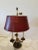 1940s 1940s French Bouillotte Lamp With Red Shade For Sale - Image 5 of 10