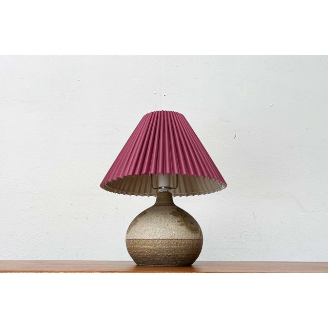 Mid-Century Modern Danish Studio Pottery Stoneware Table Lamp from Søholm, 1960s, in Very Good conditions. Designed 1960...