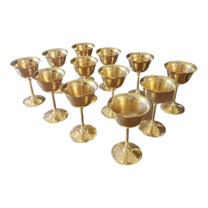 Twelve 24k Gold Plated Cordials