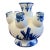 Vintage Delft Style 7 Finger Hand Painted Dutch Motif Tulip Vase For Sale