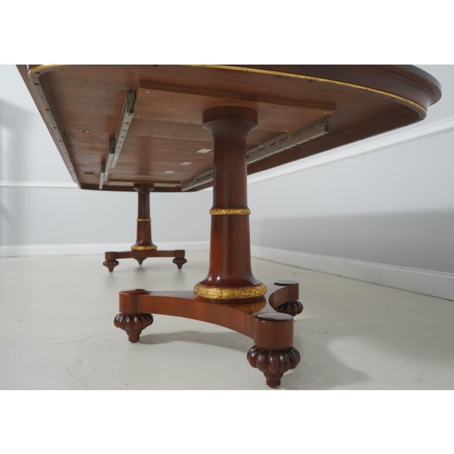 John Widdicomb Neoclassical Mahogany Dining Room Table For Sale - Image 17 of 18