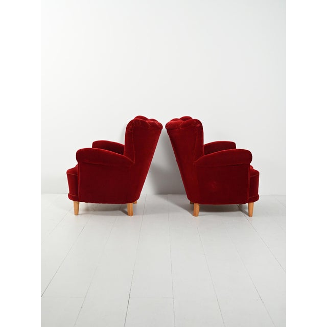 Swedish Shell Armchairs, 1940s, Set of 2 For Sale - Image 11 of 11