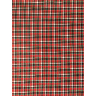 Ralph Lauren Classic Red Plaid Cotton Fabric, 2 Yards + 9" - For Sale