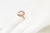 Suzanne Kalan Couture 14k Rose Gold White Topaz and Diamond Halo Ring, Size 8.5 For Sale - Image 12 of 13