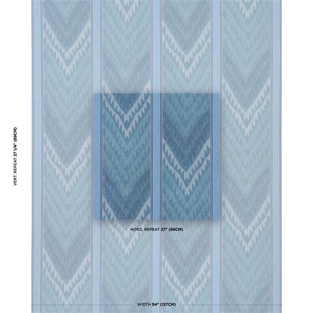 A true warp print, this large-scale chevron stripe has marvelous texture and a soft tonal look. Made with chunky cotton...