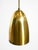 Metal Mid-Century Modern Brass Height-Adjustable Pendant Lamp, 1950s For Sale - Image 7 of 18