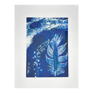 Botanical Impressions No. 07 — Original Acrylic Monoprint For Sale