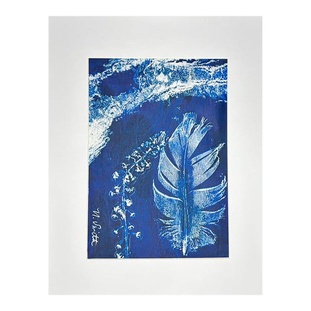 Botanical Impressions No. 07 — Original Acrylic Monoprint For Sale