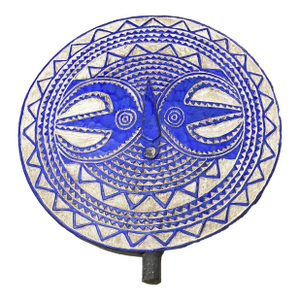 Vintage Large African Bobo / Bwa Round Tribal Dance Mask 38.5" H