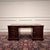 English Partner Desk with Green Leather Top For Sale - Image 3 of 18