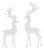 Standing Winter Deer Figurines (Set of 2) For Sale