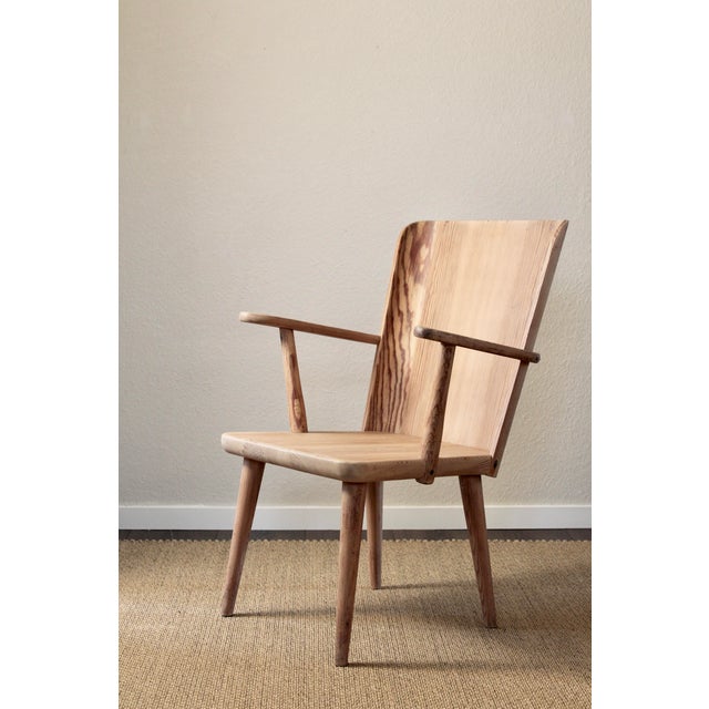 wedish Pine Armchair by Göran Malmvall, 1940s For Sale - Image 16 of 16