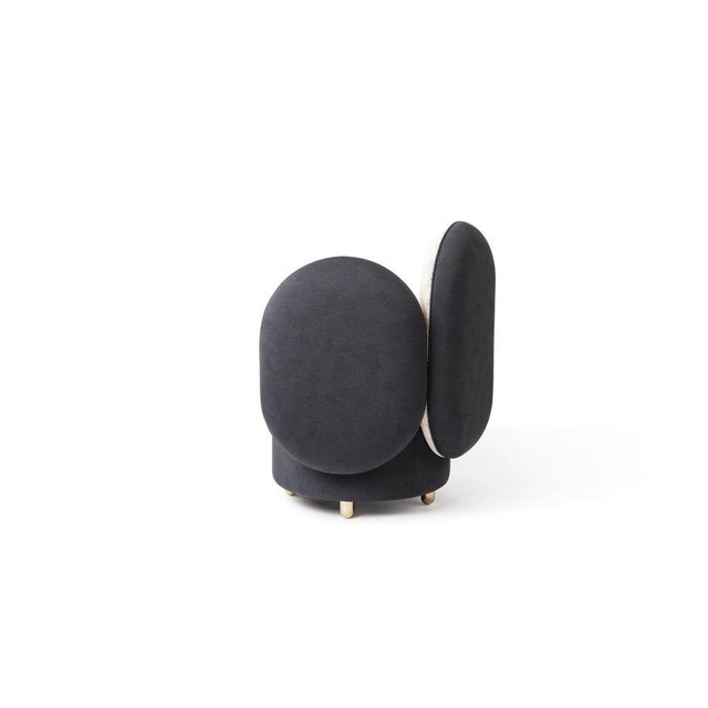 Textile Half Half Chair by Thomas Dariel For Sale - Image 7 of 18