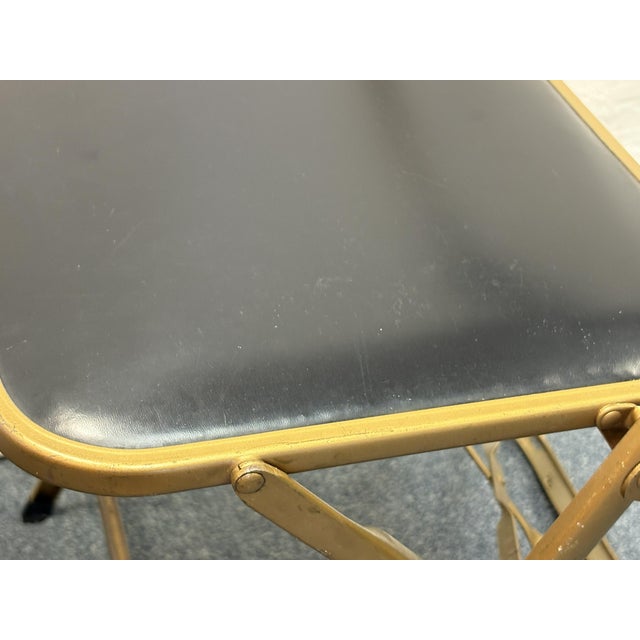 1960's Mid Century Modern A. Fritz & Co Folding Game Chairs- A Pair For Sale - Image 10 of 18