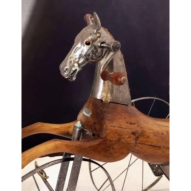 French Velocipede or Child's Horse Tricycle From the 19th Century For Sale In Austin - Image 6 of 12