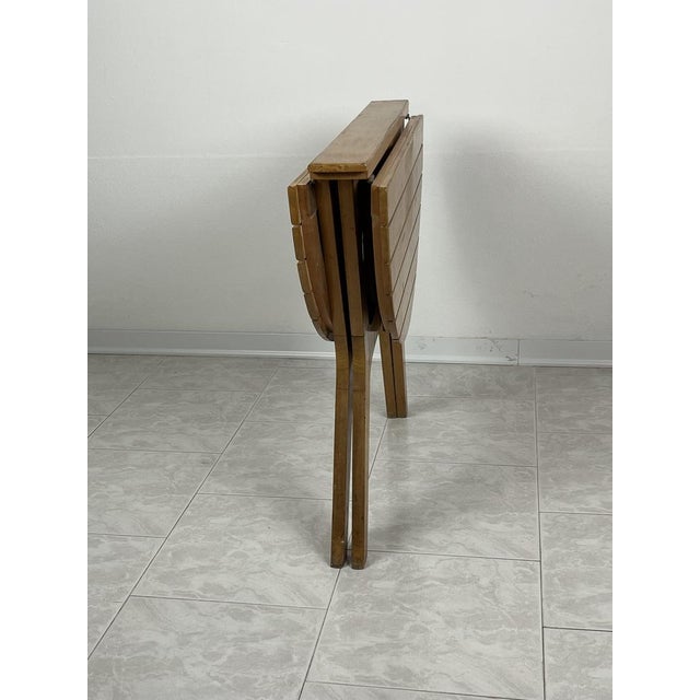 Folding Table in Maple Wood from Fada Asiago, Italy, 1976 For Sale - Image 12 of 14
