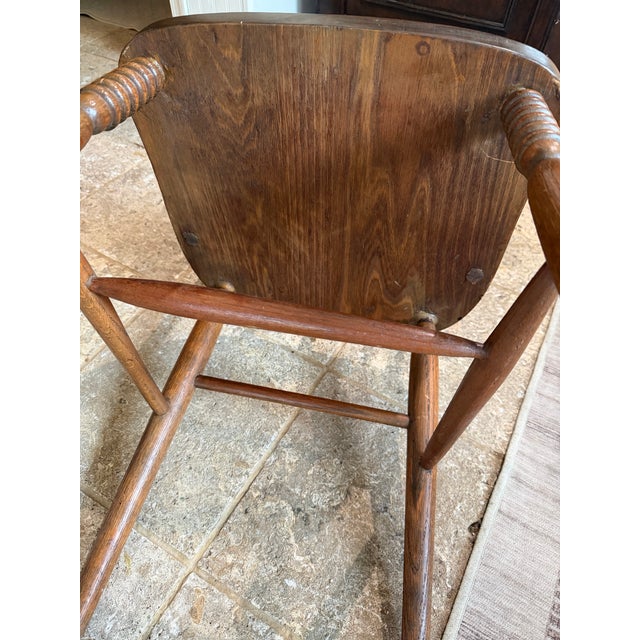 Antique Windsor Style Spindle Back Chair For Sale - Image 4 of 12