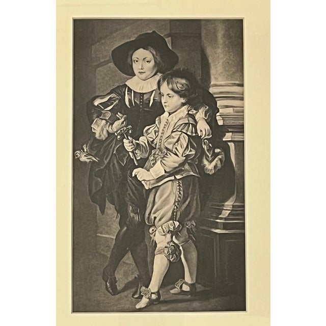 French Engraving of the Sons of Peter Paul Rubens, After Rubens, 1802. For Sale - Image 3 of 5