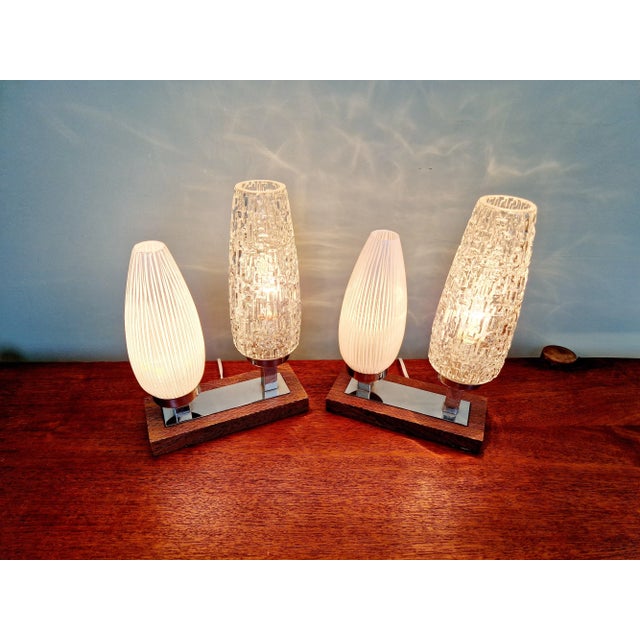 Mid-Century Bedside Lamps, 1960s, Set of 2 For Sale - Image 10 of 11