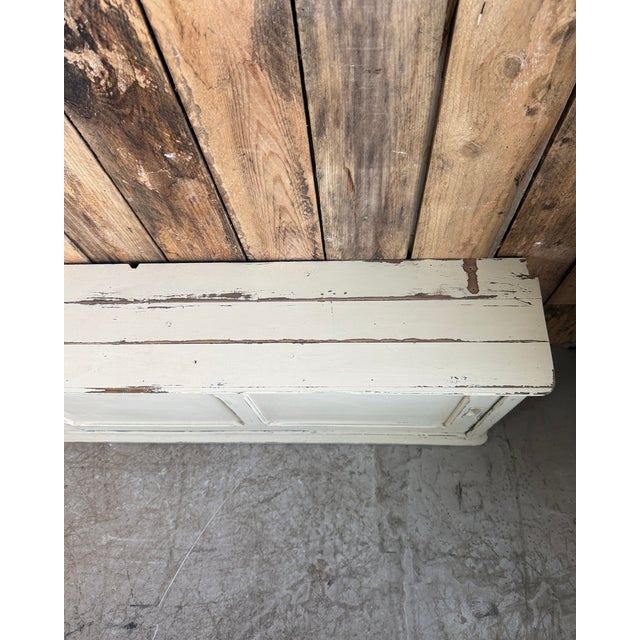 Vintage Patinated Cabinet with Sliding Doors, 1940s For Sale - Image 3 of 18