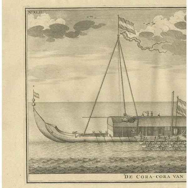F. Valentijn, The Coracora Fleet, 1726, Print For Sale - Image 3 of 5