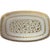 Vintage Vanity Tray Ornate Gold Filigree Rim with Gold and Silver Bird Motif Under Glass Has a hook on the back which can...
