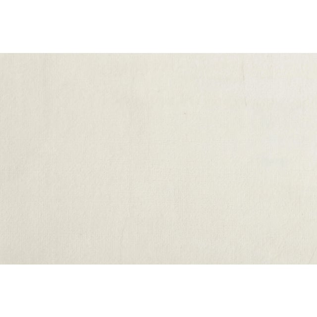 Contemporary Rug & Kilim’s Oversized Contemporary Textural Solid Rug in White Tones-10x14 For Sale - Image 3 of 7