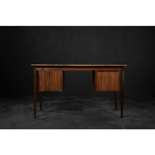 Vintage Scandinavian Teak Desk with Drawers, 1960s For Sale - Image 15 of 18