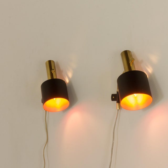 Wall Scones by Svend Aage Holm Sørensen for Holm Sørensen & Co, 1960s, Set of 2 For Sale - Image 9 of 16