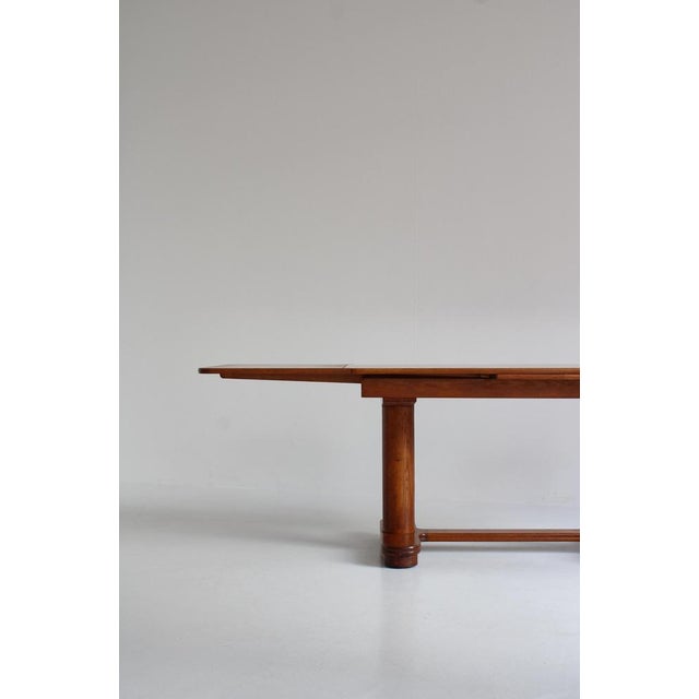 Art Deco Patinated Oak Table, 1930s For Sale - Image 12 of 18