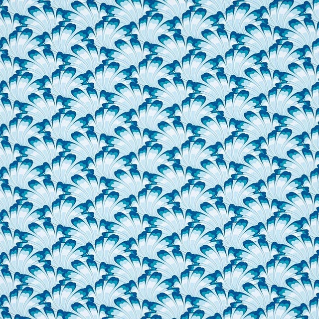 Schumacher Sample - Schumacher X Cristina Buckley Gotham Swing Wallpaper in Royal For Sale - Image 4 of 4