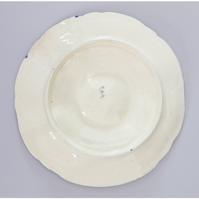 Antique Belgian Wasmuel Majolica Oyster Plate, Circa 1880 For Sale In Houston - Image 6 of 7
