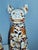 Make a grand design statement with this striking pair of vintage, oversized 19-inch floor-sized guardian figures (Foo...