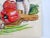 Mid century gouache on paper still life with vegetables painting. Signed Nancy Copeland center left. Unframed, age toning,...