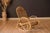 Vintage Sculptural Franco Albini Style High Back Bamboo Rocking Chair For Sale In Monterey, CA - Image 6 of 18