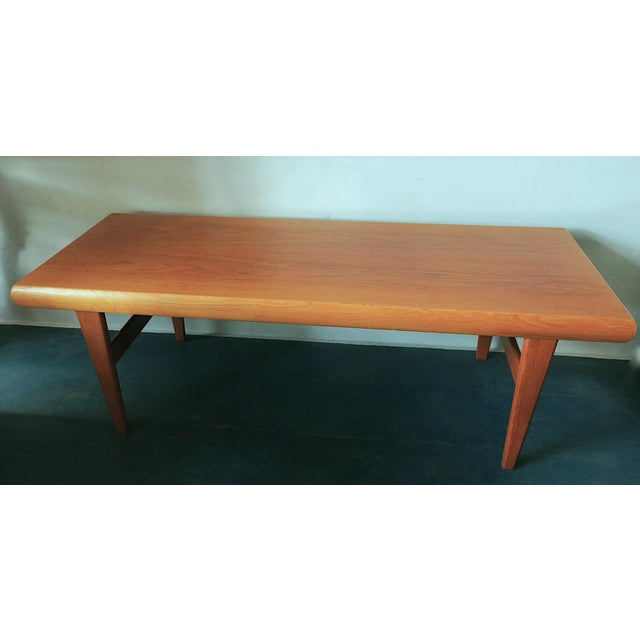 Teak Coffee Tables and Tray by Johannes Andersen for Trioh, Denmark, 1960s, Set of 3 For Sale - Image 10 of 15