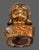 Copper Terra-Cotta Pottery Painted Decorative Buddha Head Bust 13'' High For Sale - Image 8 of 9