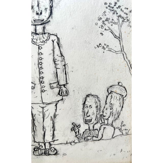 Paper William Anthony, William Anthony 1982 American Subversive Satirical Caricature Drawing "Gilles", 1982 For Sale - Image 7 of 9