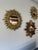 Vintage 1960s French Style 16.5" Gilded Sunburst Wall Mirror For Sale - Image 17 of 17