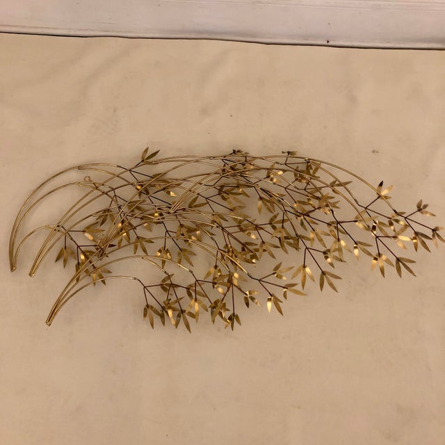 Signed C. Jere Brass “Willow Branch” Sculpture Chairish