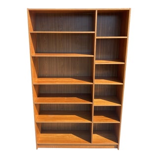 1970s Mid Century Modern Danish Teak Bookshelf For Sale